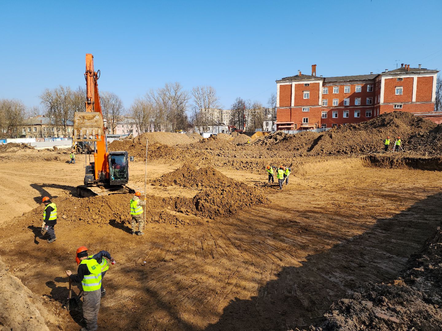 строительство, реконструкция здания, школа 16, подольск,