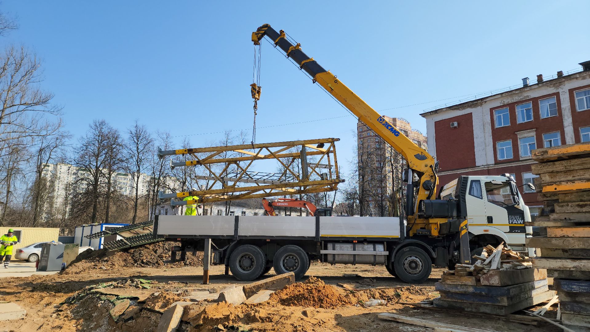 строительство, реконструкция здания, школа 16, подольск,