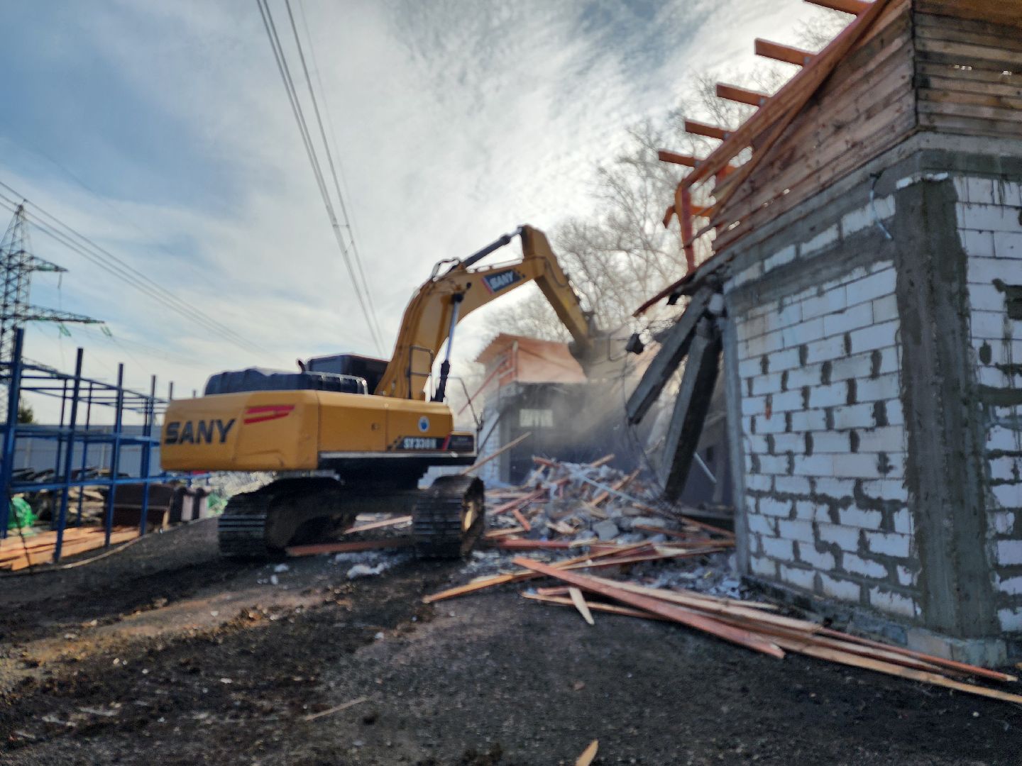 снос незаконных строений, мытищи,