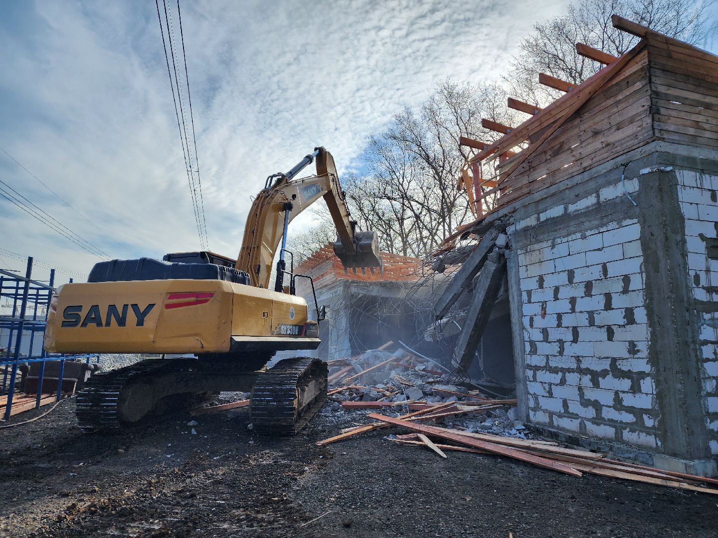 снос незаконных строений, мытищи,