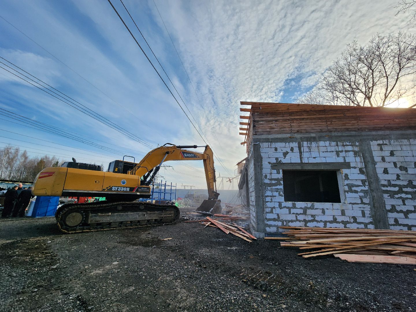 снос незаконных строений, мытищи,