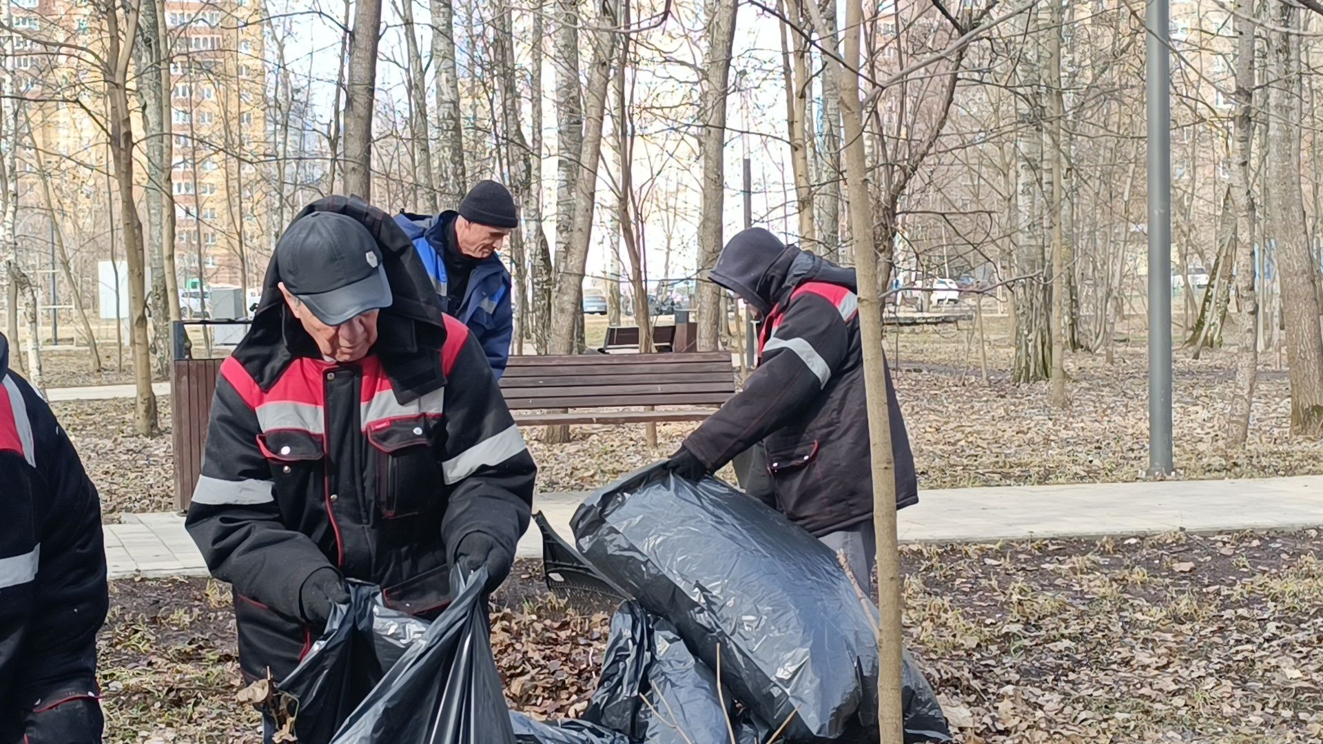 парк, уборка, лобня,