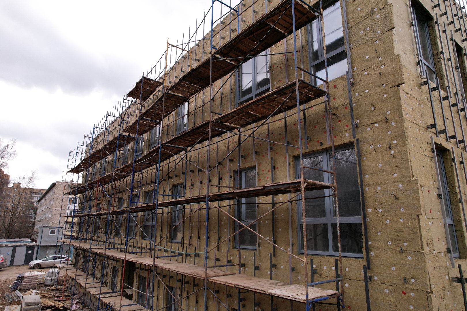 видео с коптера, детский сад 9 в химках, реконструкция детского сада,