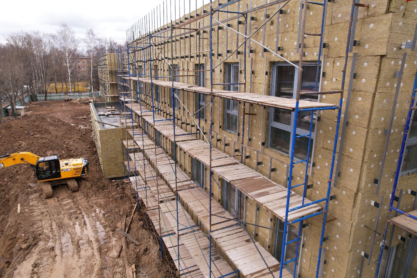 видео с коптера, детский сад 9 в химках, реконструкция детского сада,