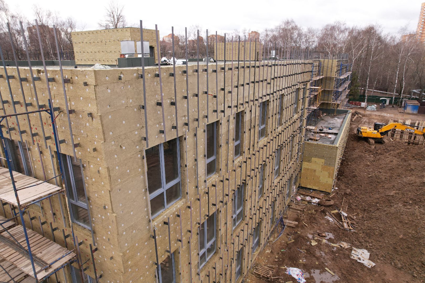 видео с коптера, детский сад 9 в химках, реконструкция детского сада,