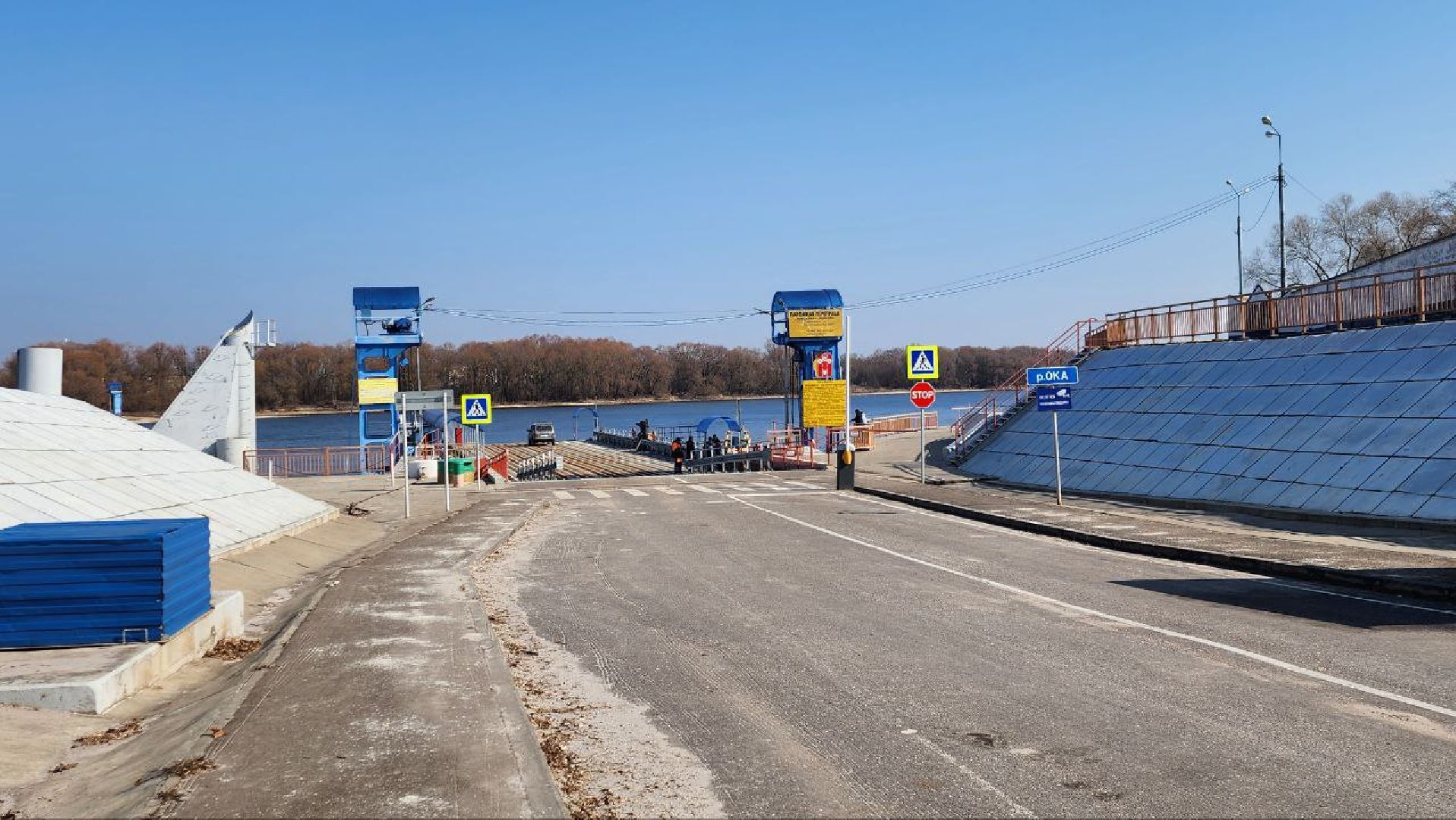 луховицы, паром, паромная переправа, дединово,