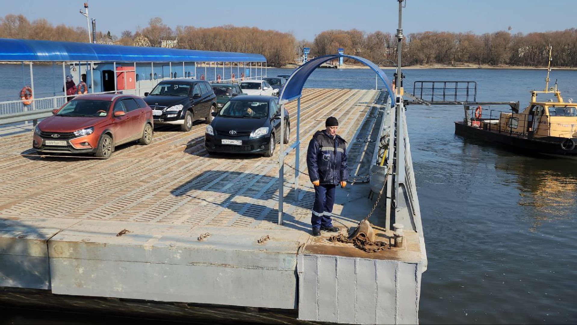 луховицы, паром, паромная переправа, дединово,