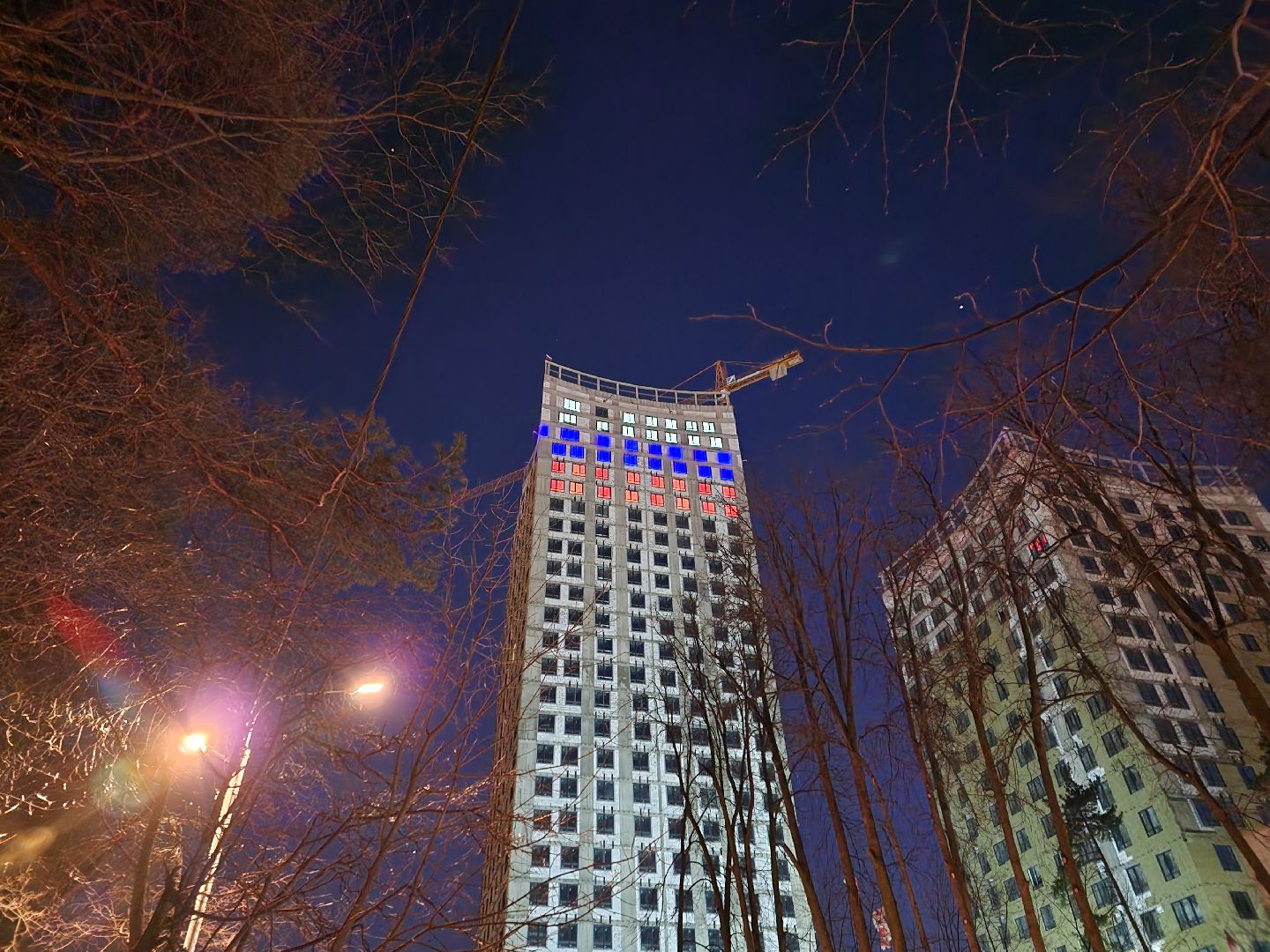 пушкино, флаг, подсветка, страна,