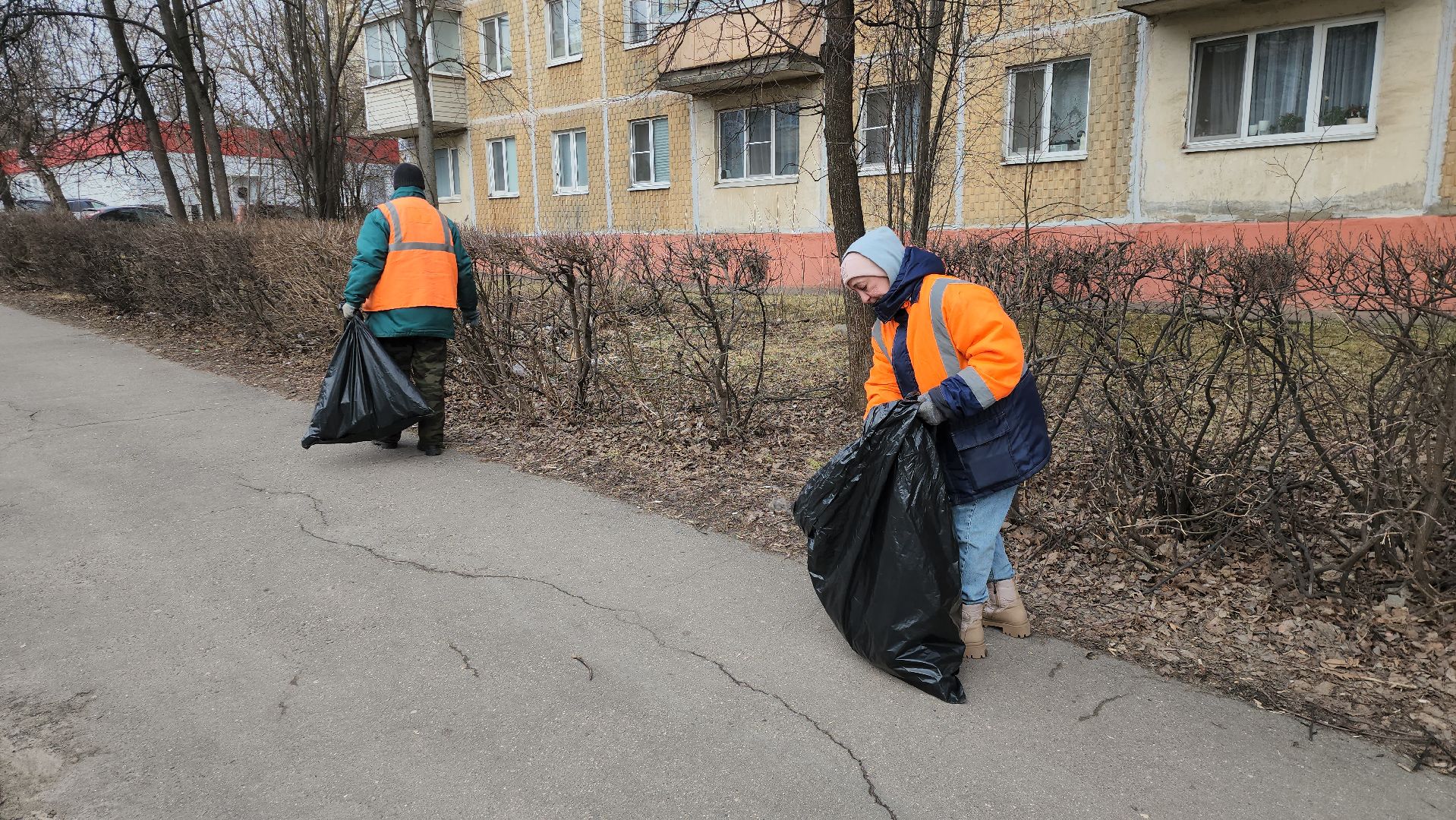 серпухов, подмосковье, уборка улиц,