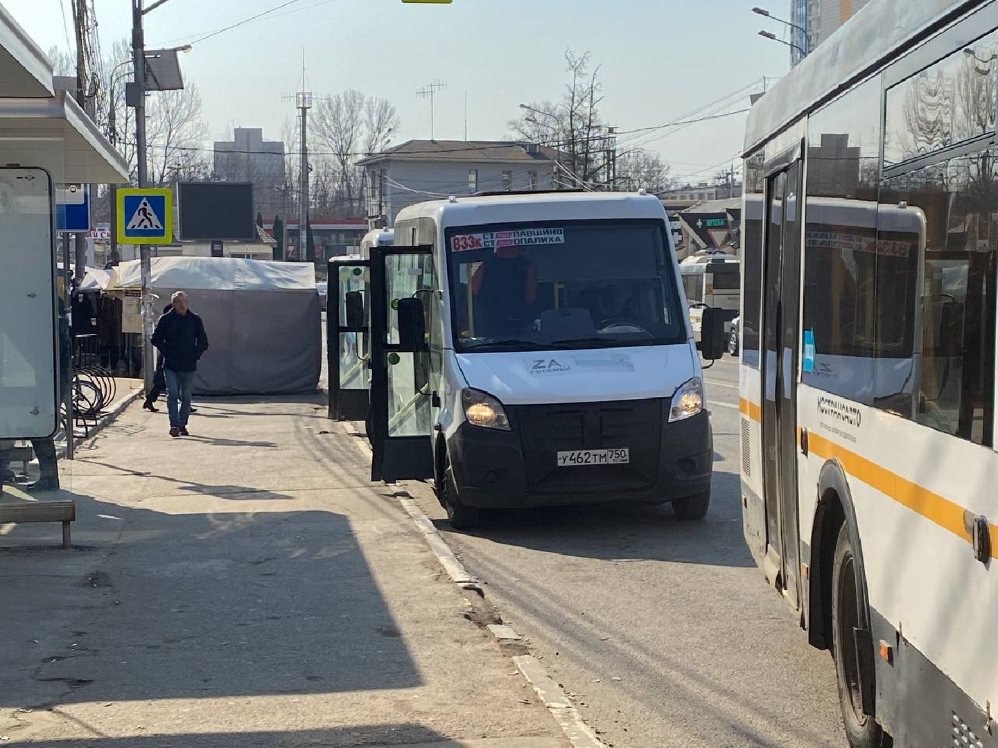 маршрут 827, проверка маршрута 827, автобус 827, маршрут в Красногорске, МЦД Павшино - МЦД Нахабино,