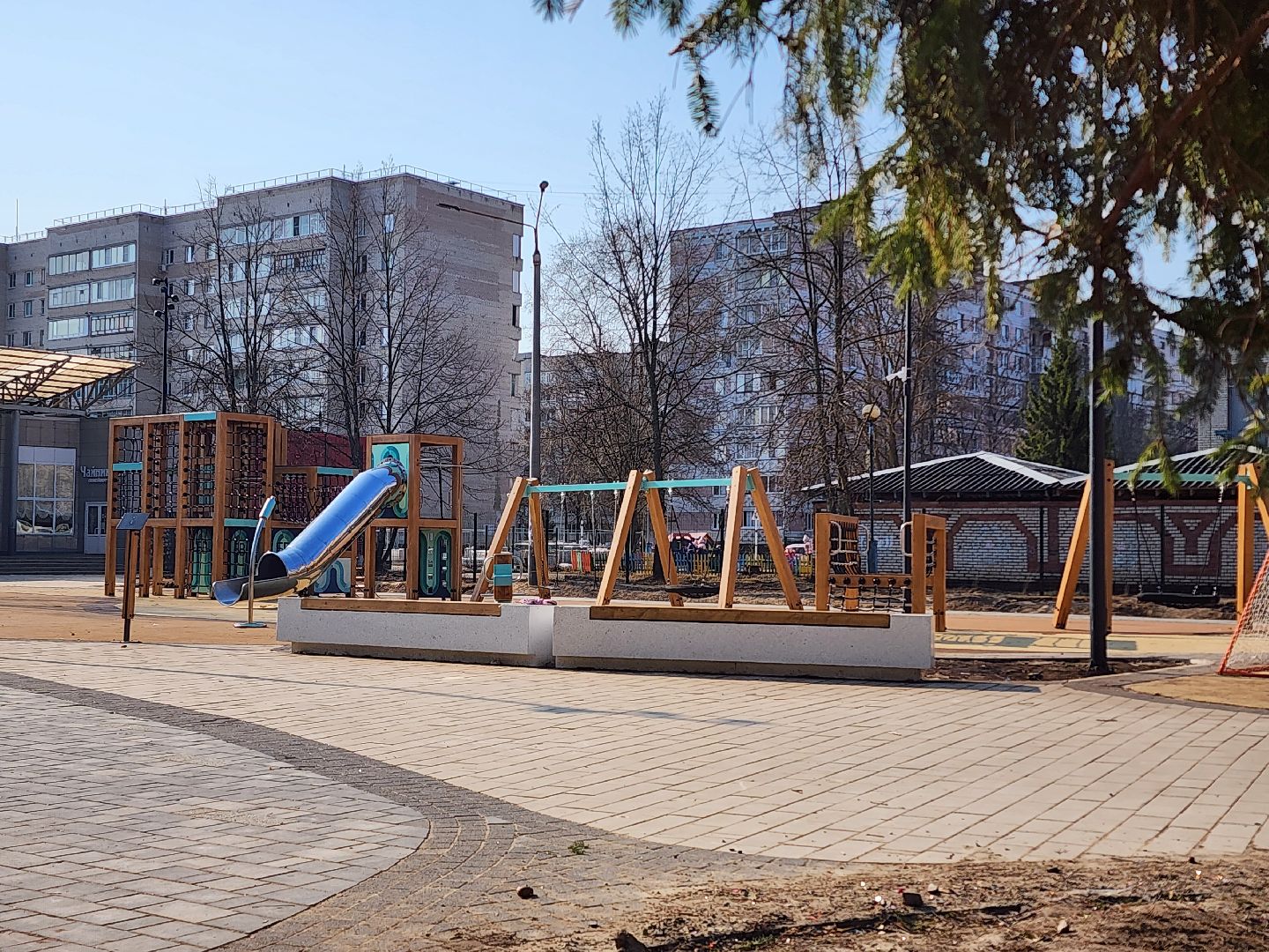 дубна, сквер журавлева, фонтан, благоуйстройство, дубна орбита,