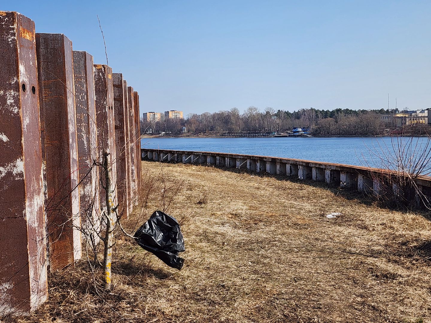 дубна, дамба, оэз дубна, левый берег,