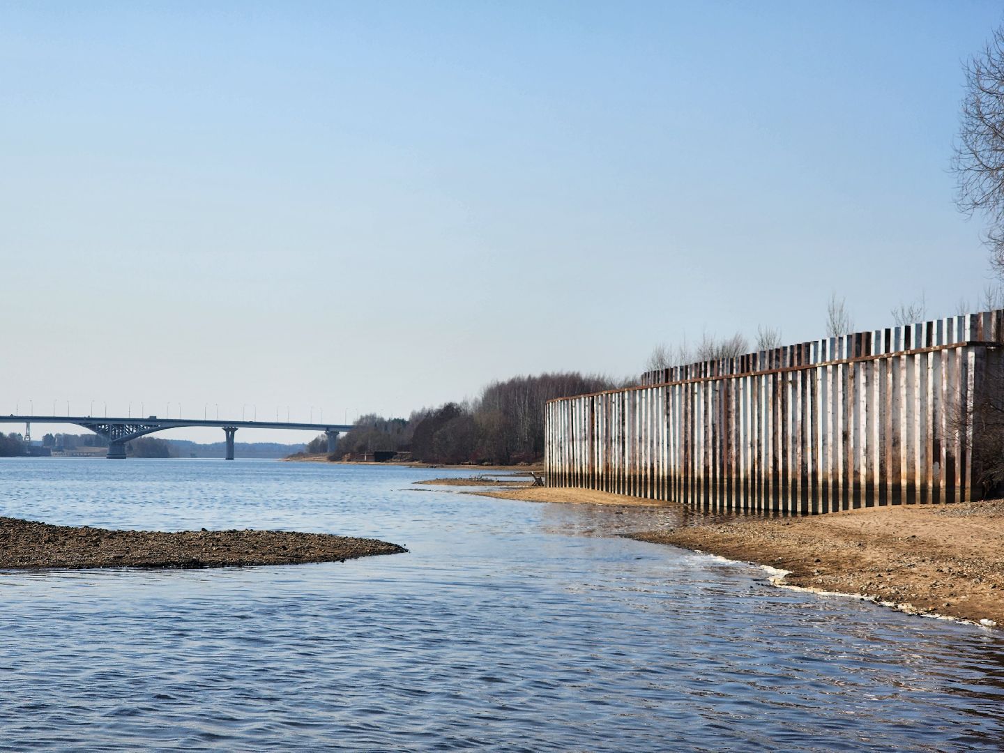 дубна, дамба, оэз дубна, левый берег,