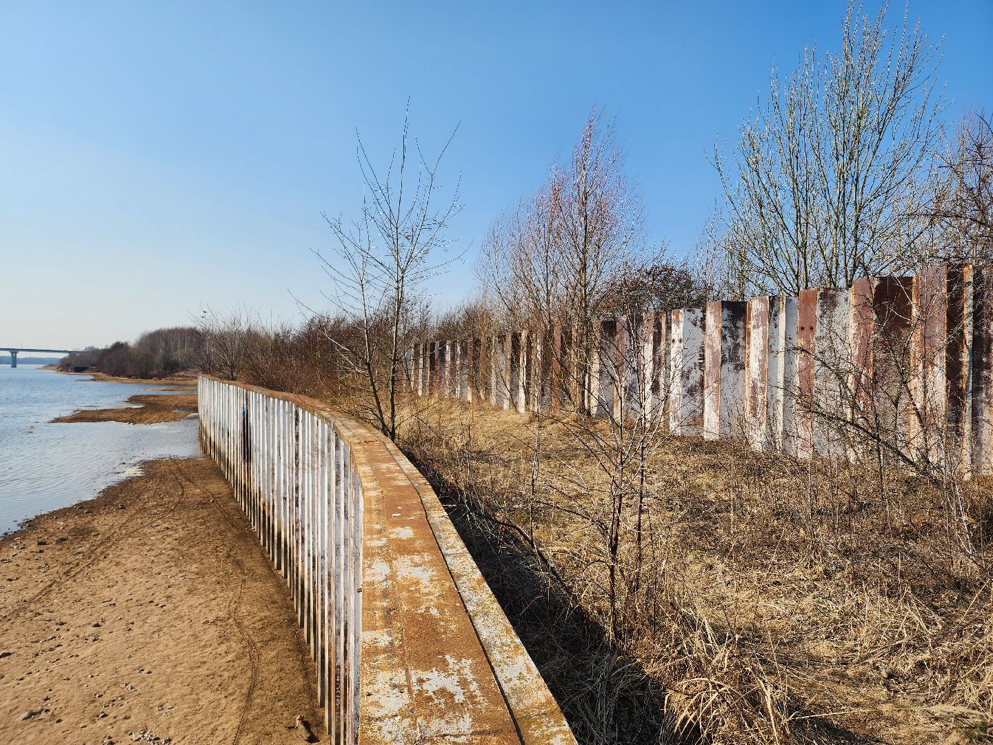 дубна, дамба, оэз дубна, левый берег,