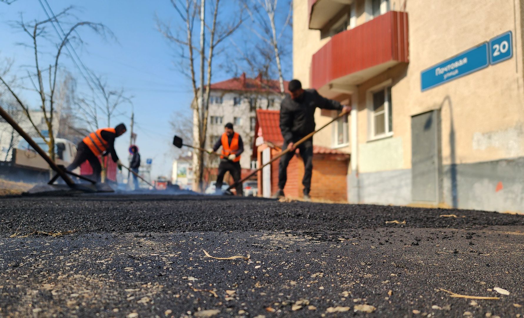 солнечногорск, благоустройство, новый асфальт, улица почтовая,