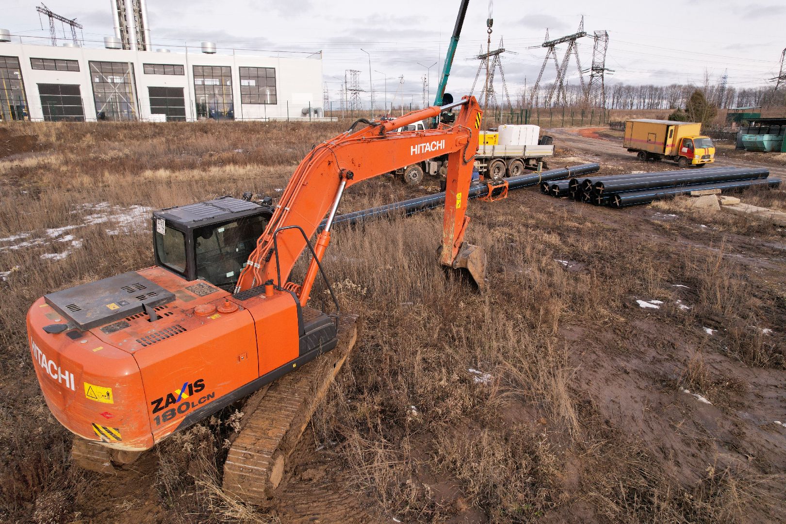 видео с коптера, ремонт канализационной сети в кашире,