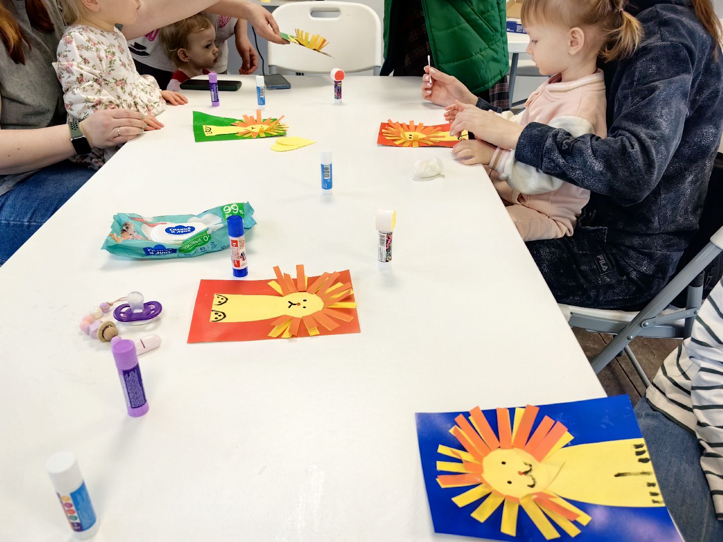 мастер-класс, парк, клей, цветная бумага,