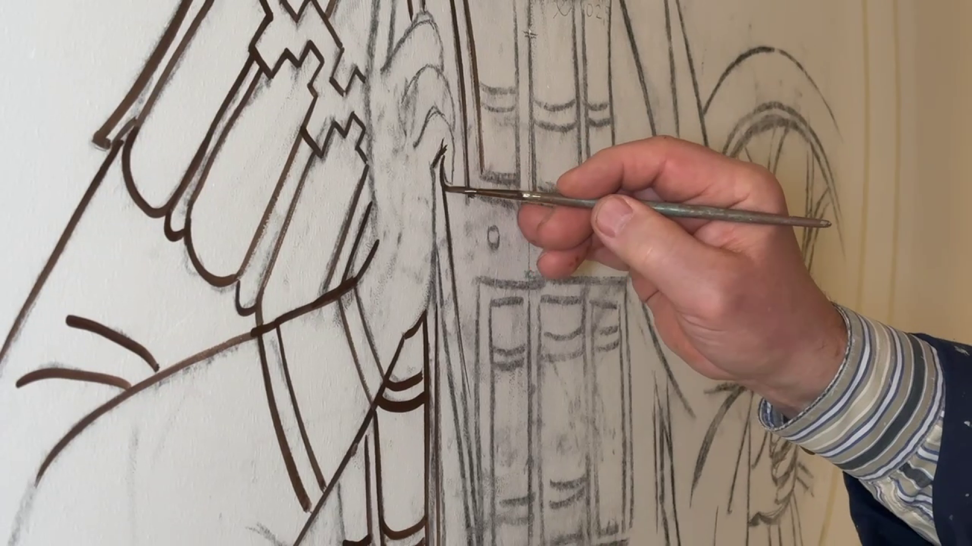 реутов, мемориал славы, часовня, реконструкция, леса, роспись часовни,