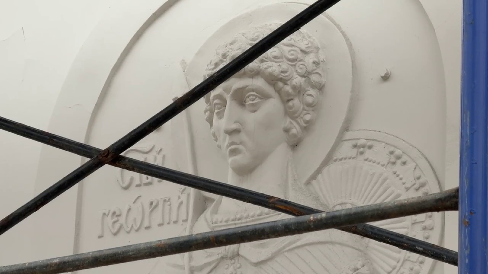 реутов, мемориал славы, часовня, реконструкция, леса, роспись часовни,