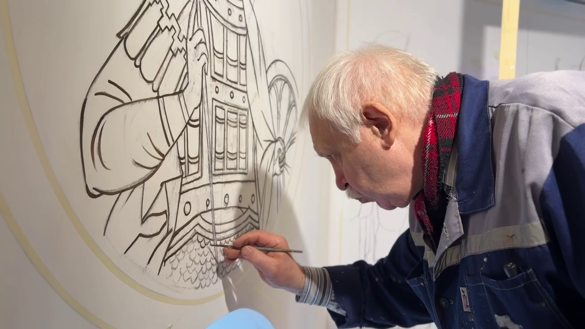 реутов, мемориал славы, часовня, реконструкция, леса, роспись часовни,