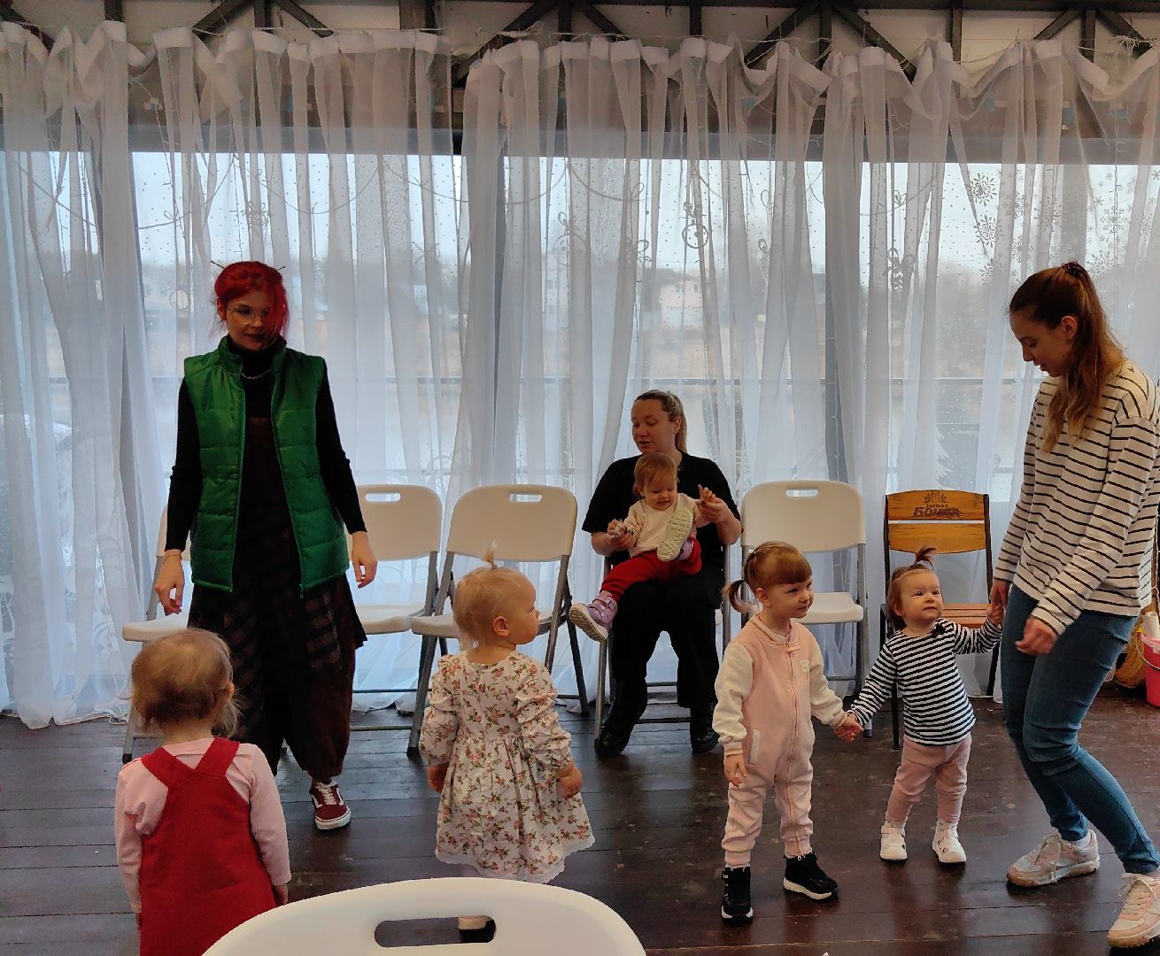 дискотека, парк, традиция, дети, родители,