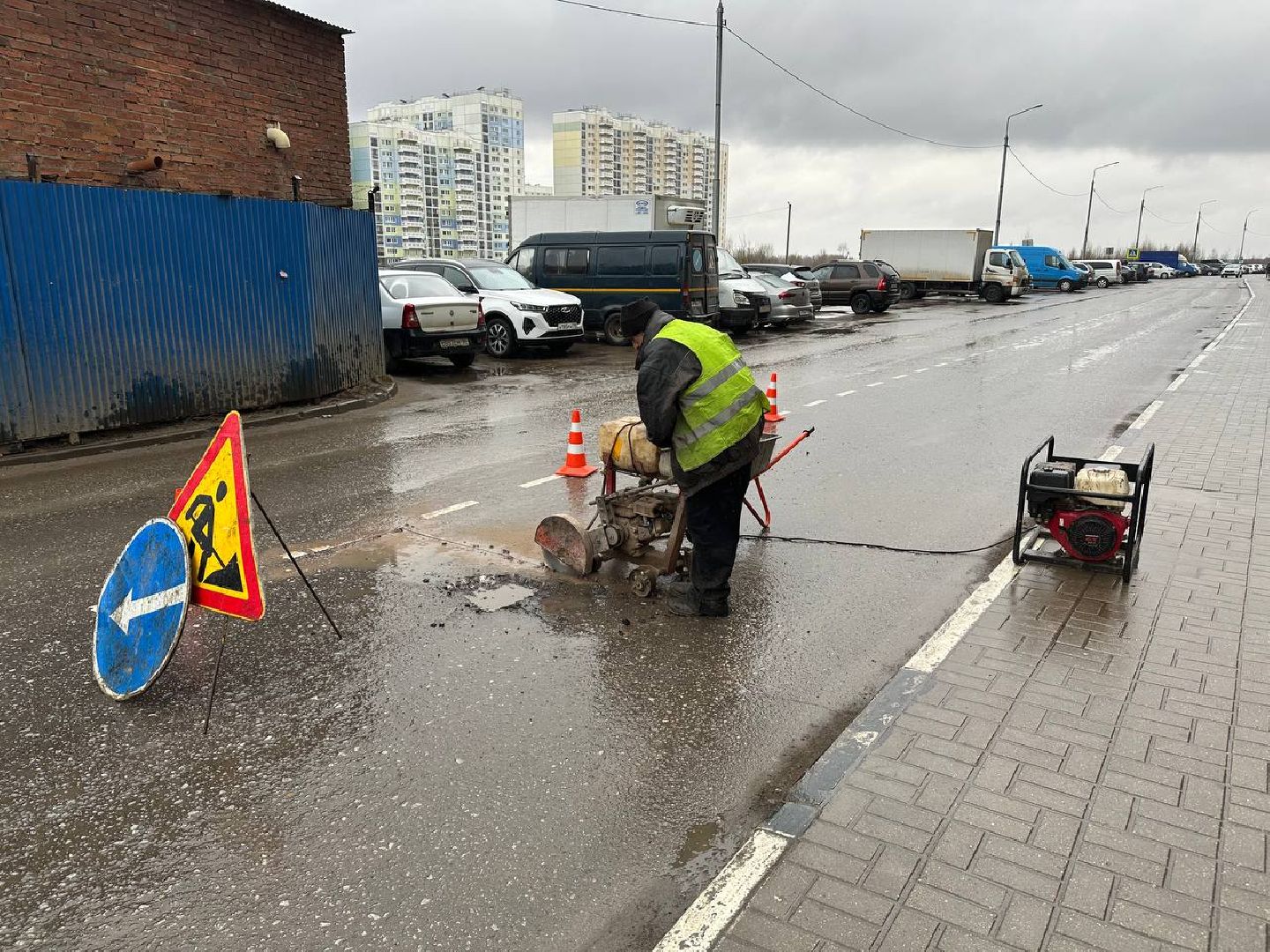 ямочный ремонт, дороги, домодедово,