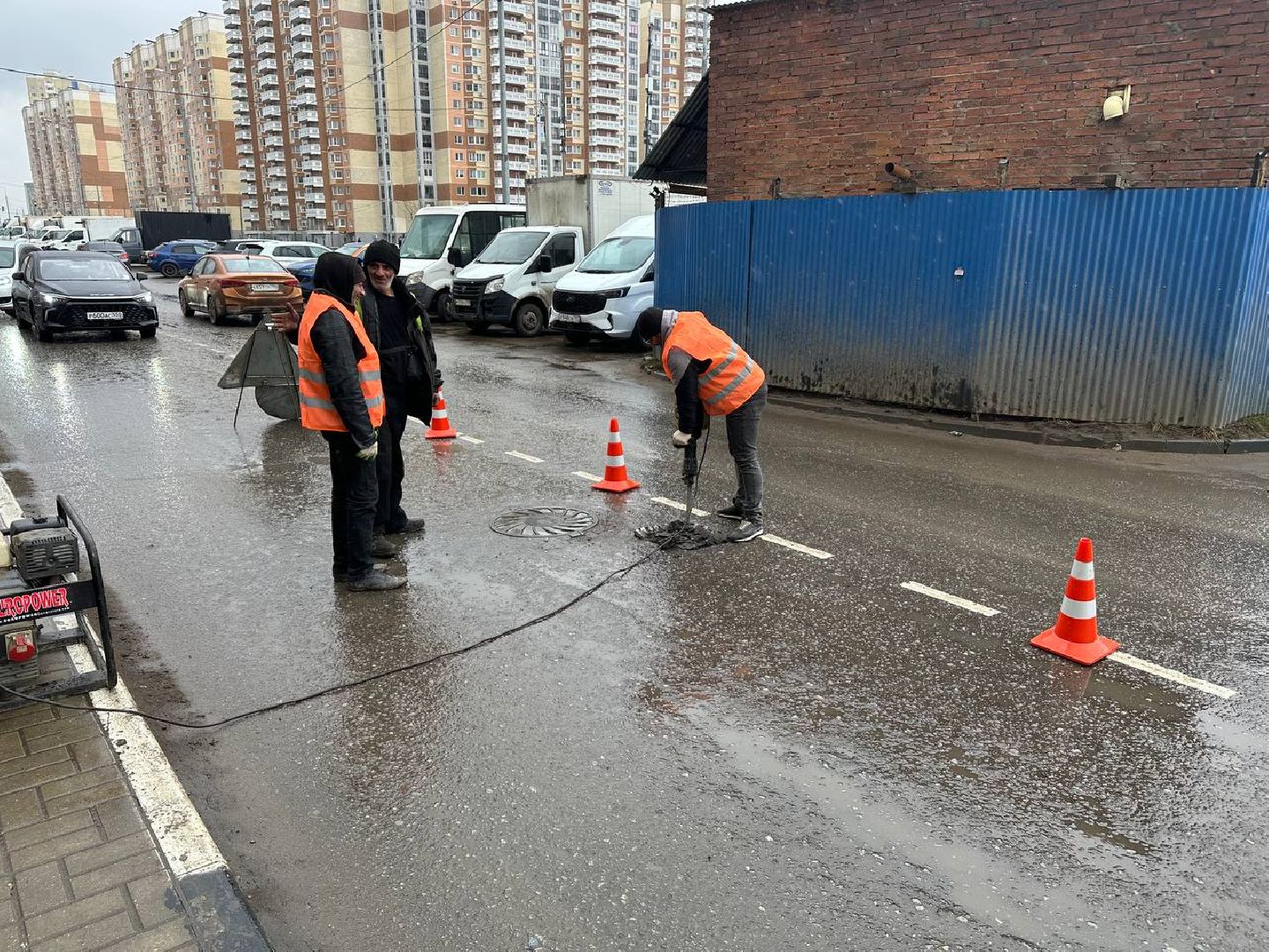 ямочный ремонт, дороги, домодедово,