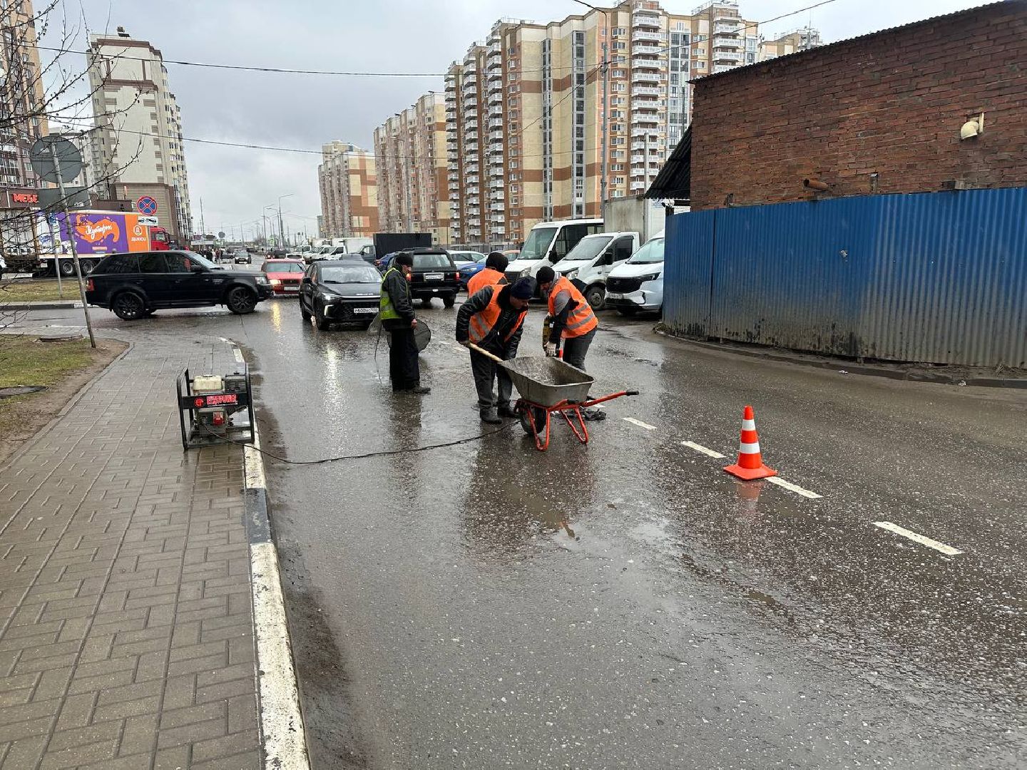 ямочный ремонт, дороги, домодедово,