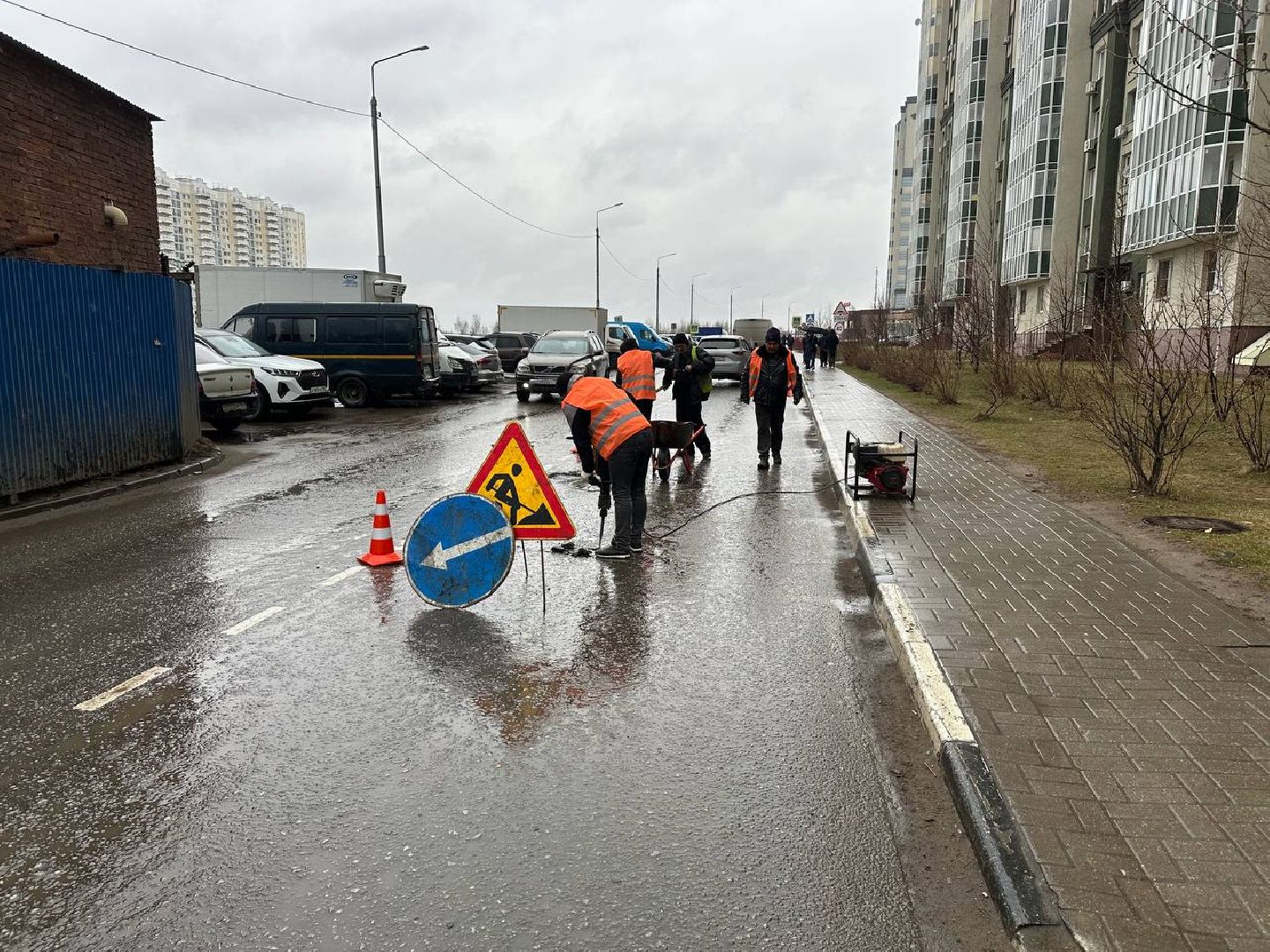 ямочный ремонт, дороги, домодедово,