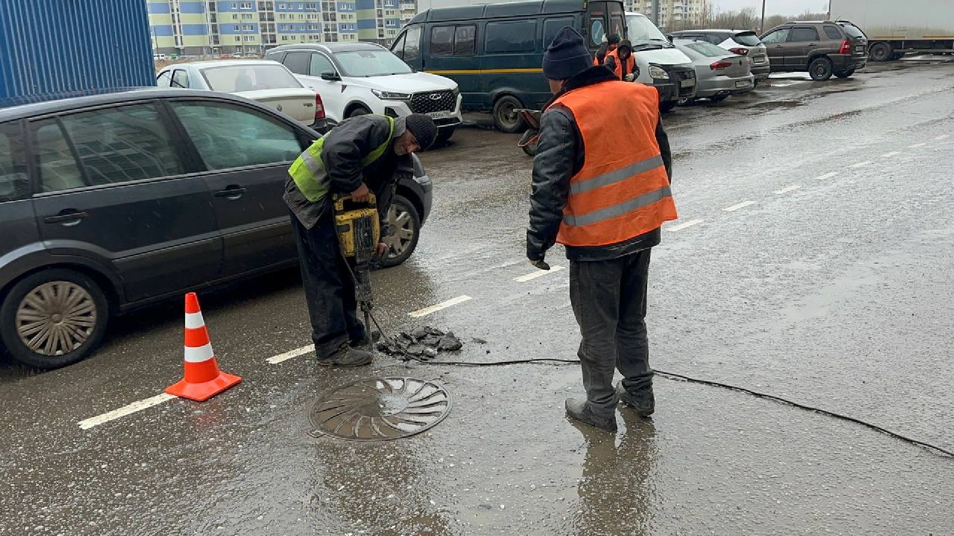 ямочный ремонт, дороги, домодедово,