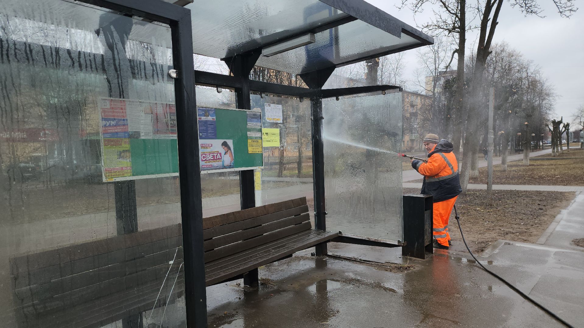 серпухов, подмосковье, уборка, остановки,