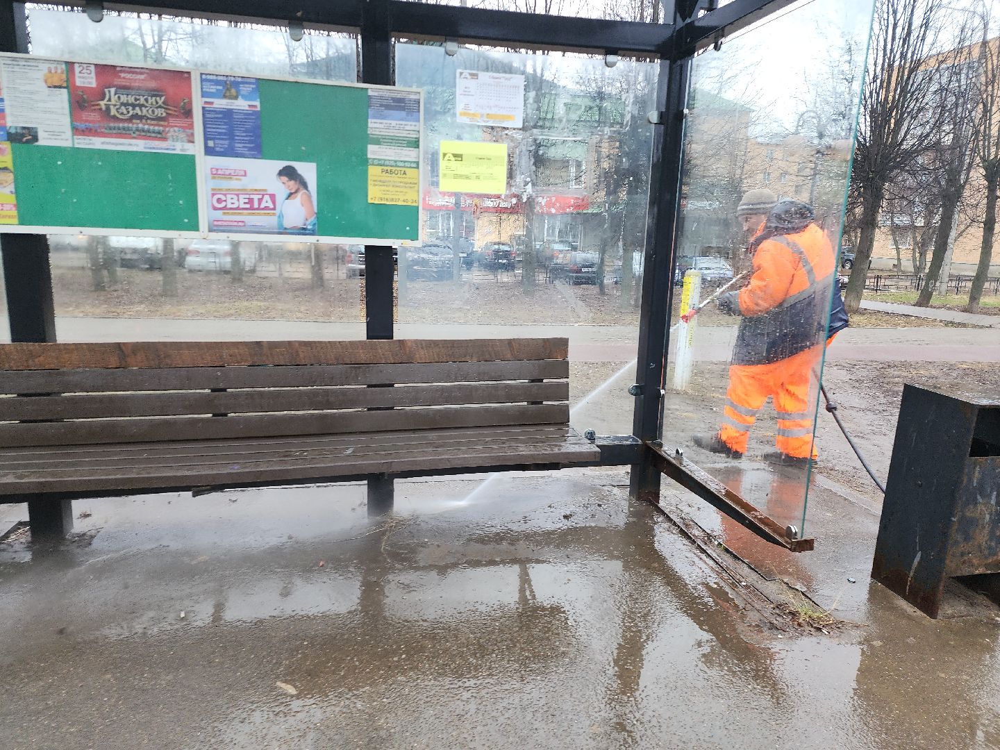 серпухов, подмосковье, уборка, остановки,