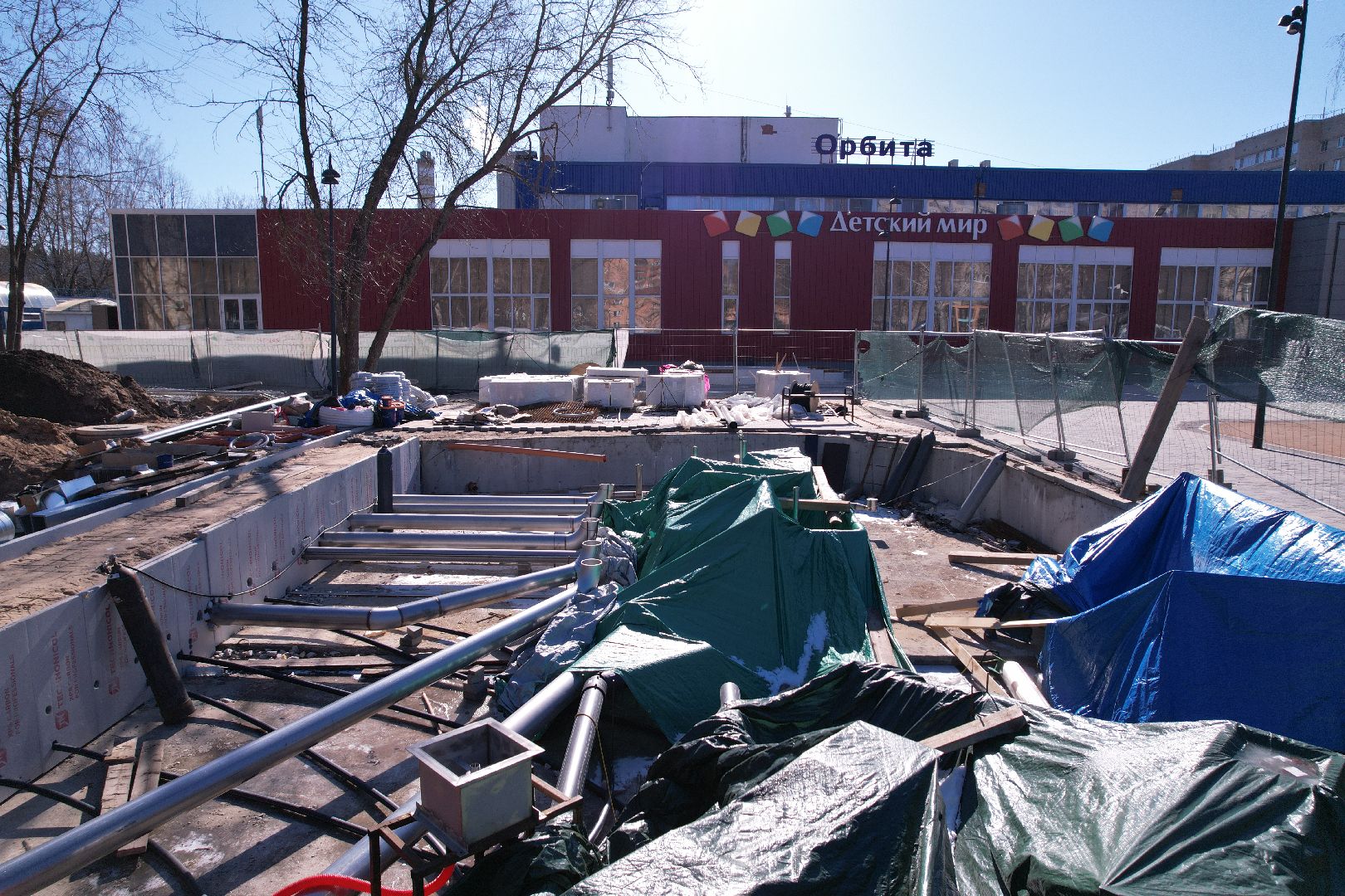 видео с коптера, сквер журавлева, благоустройство сквера в дубне,