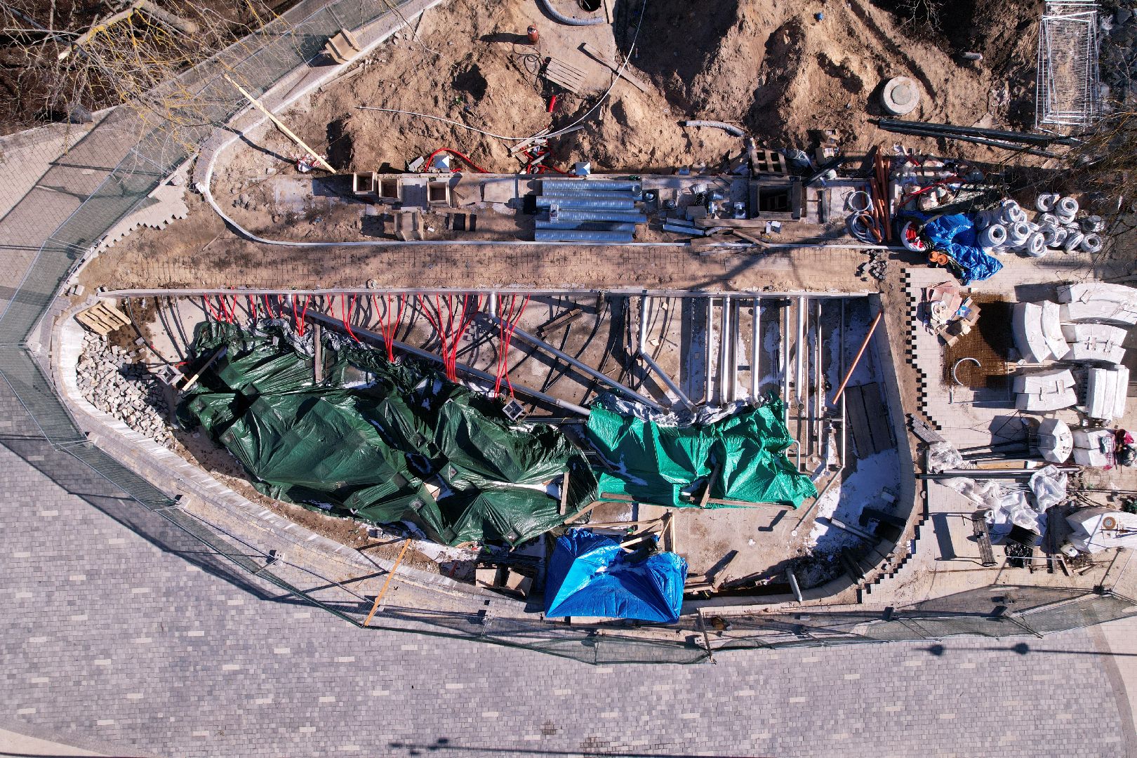 видео с коптера, сквер журавлева, благоустройство сквера в дубне,