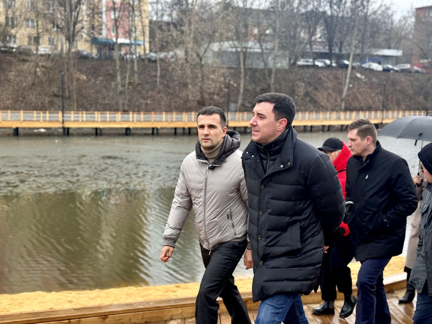 малый тарычевский пруд, ленинский городской округ, компания брусника, благоустройство пруда,