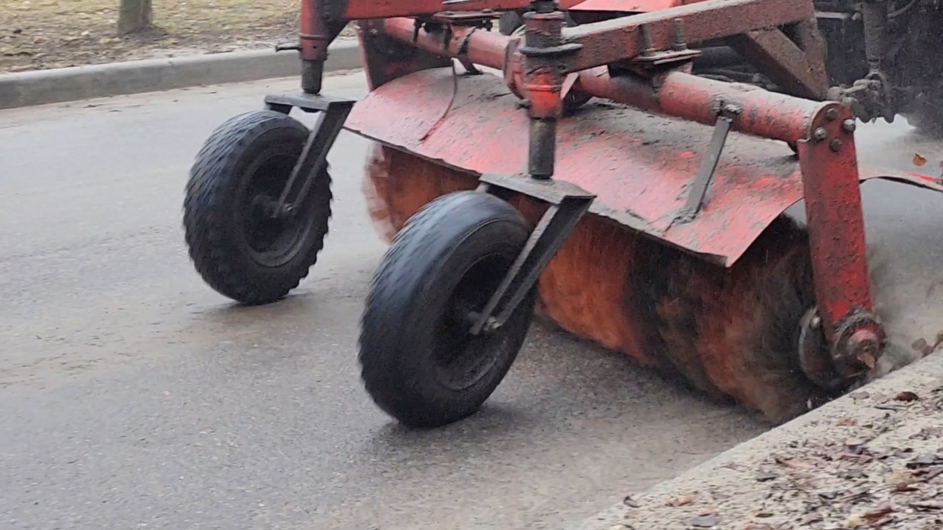 Бронницы, Благоустройство, Уборка дорог, Весенняя уборка, Поселок Горка,