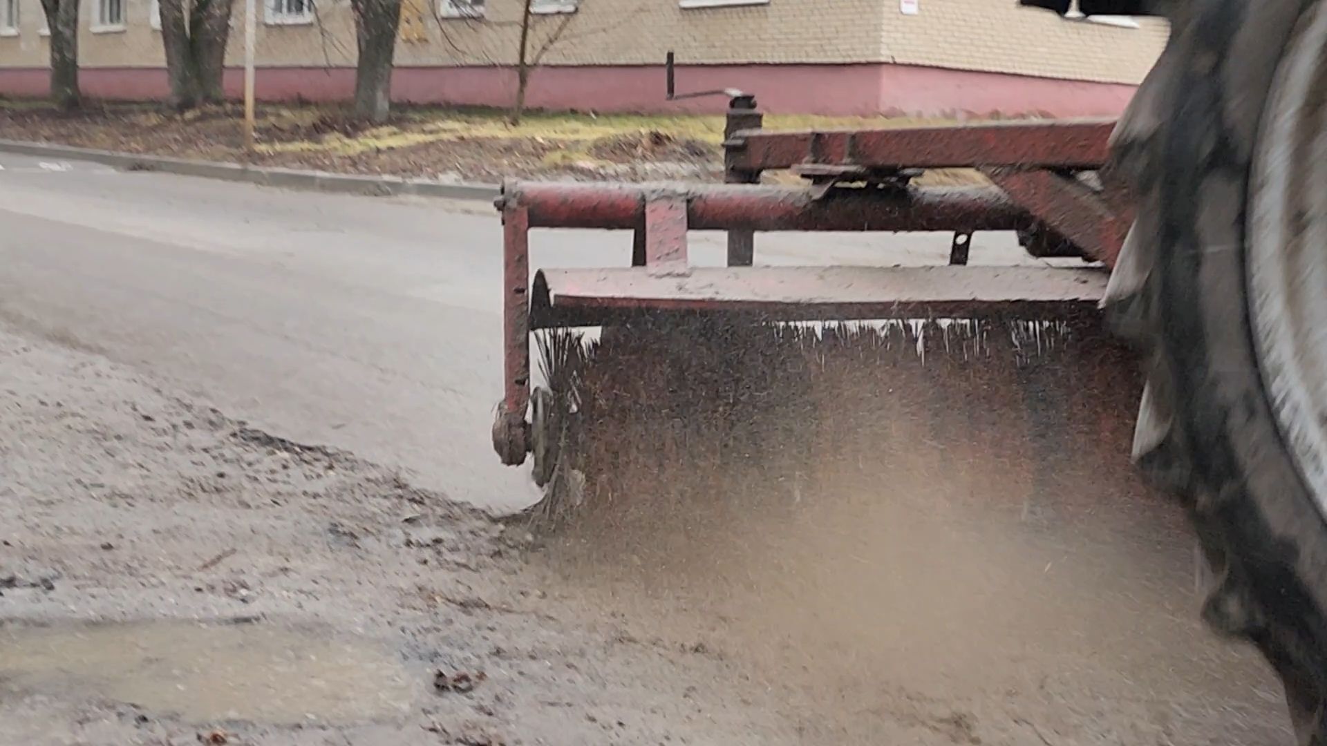Бронницы, Благоустройство, Уборка дорог, Весенняя уборка, Поселок Горка,