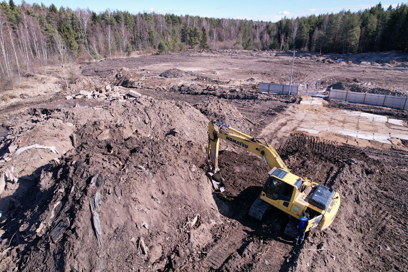 видео с коптера, очистные в дубне,