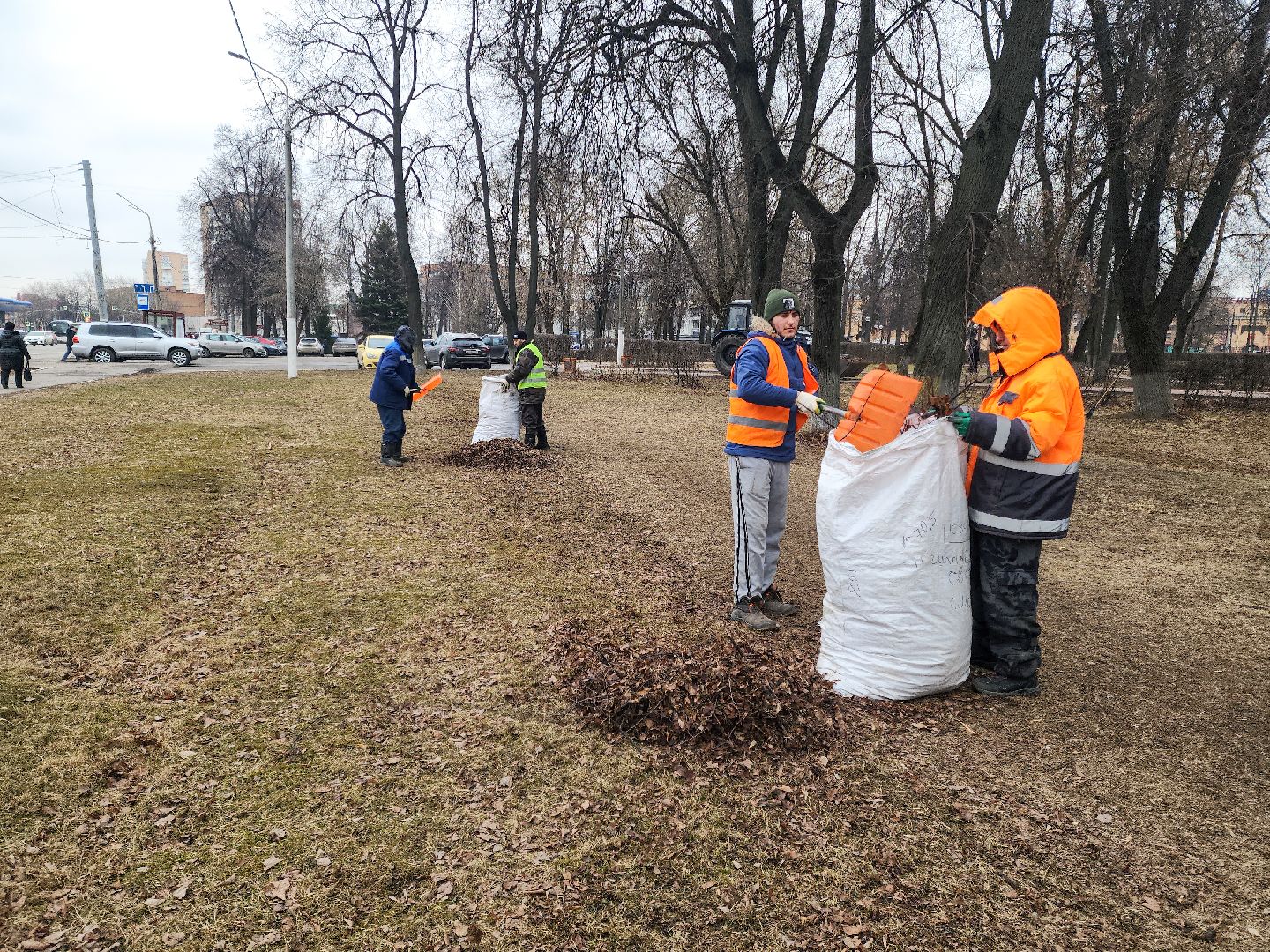 Подольск, Благоустройство, Весенняя уборка, Коммунальщики,