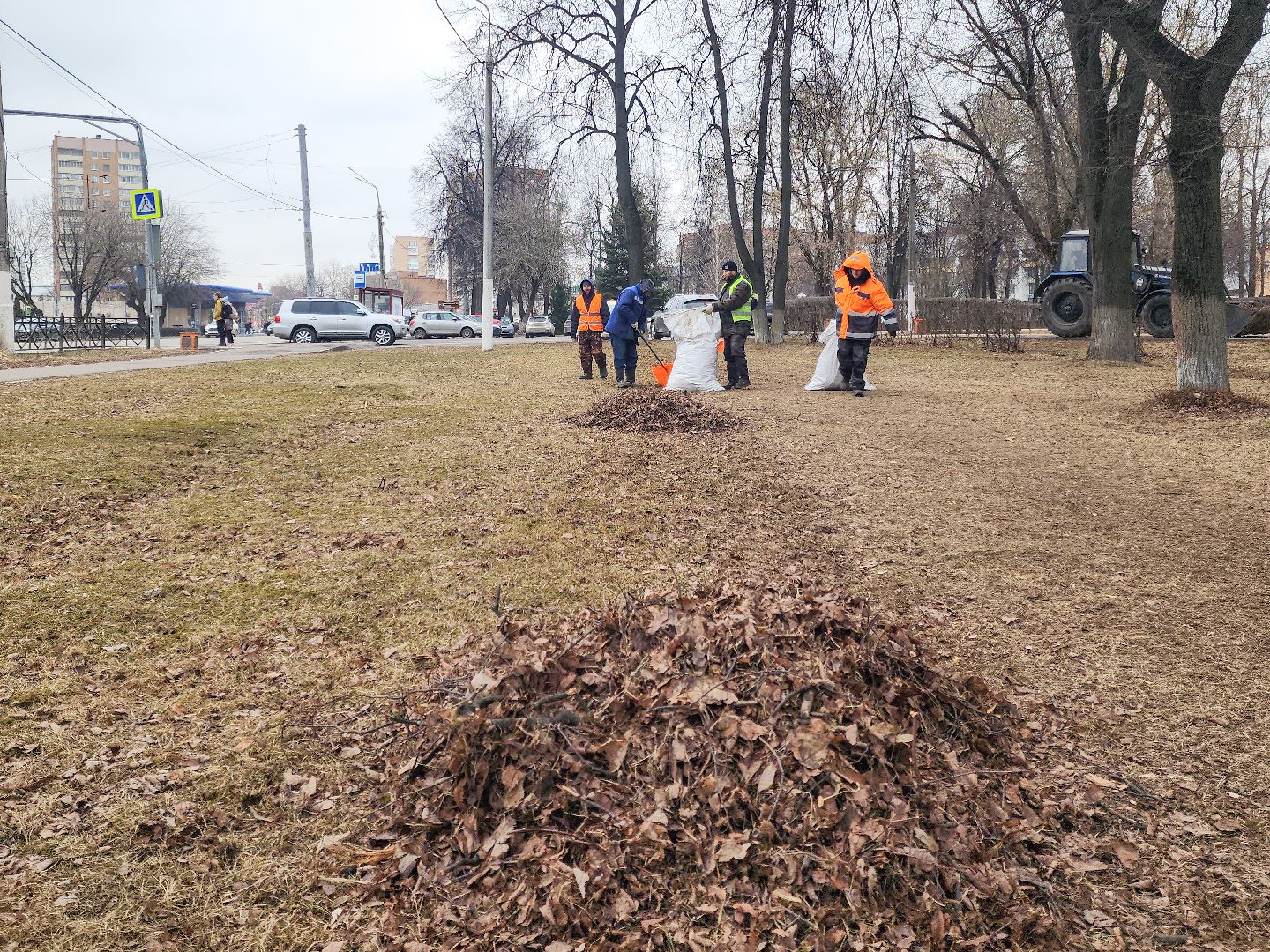 Подольск, Благоустройство, Весенняя уборка, Коммунальщики,