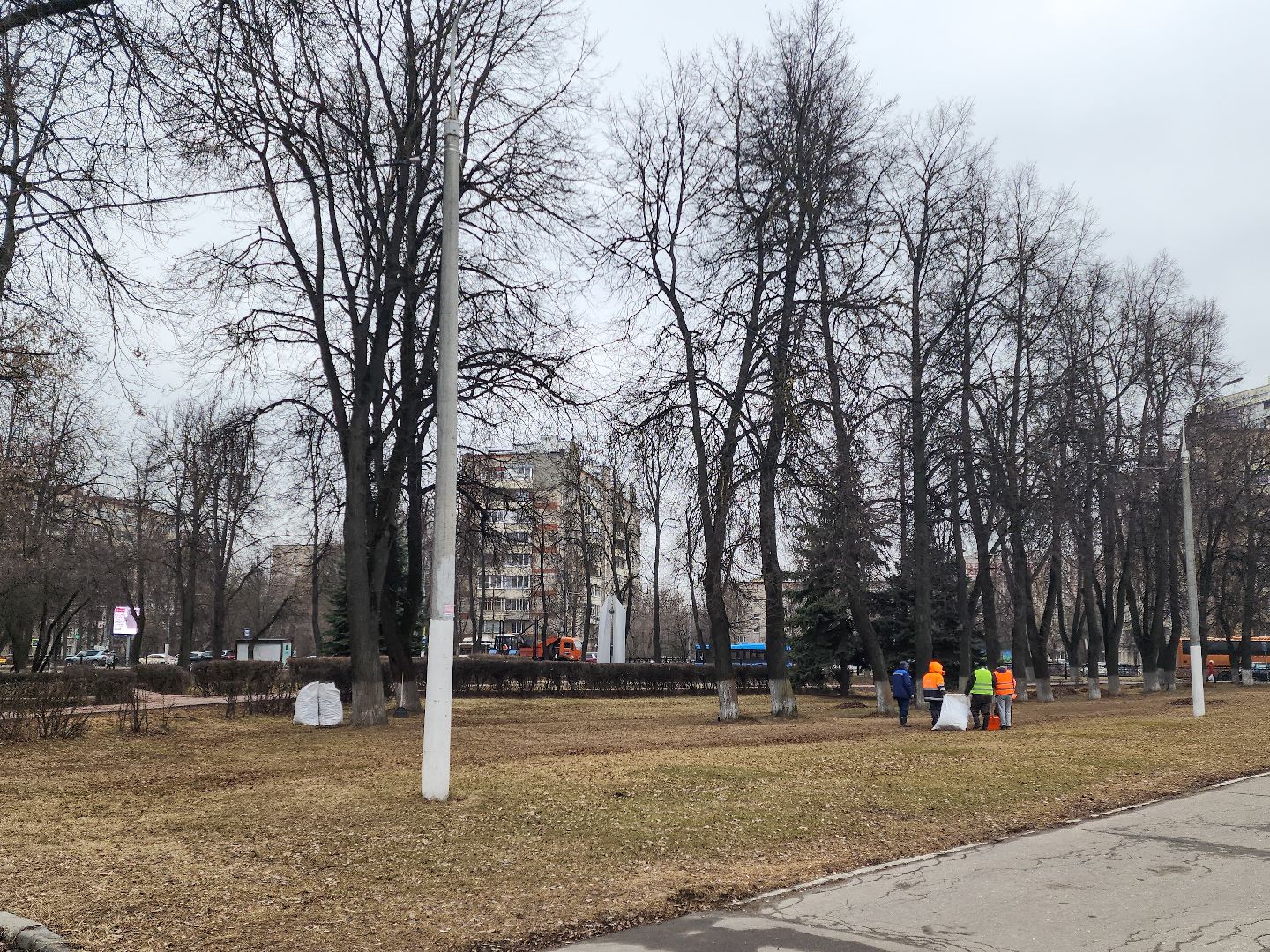 Подольск, Благоустройство, Весенняя уборка, Коммунальщики,