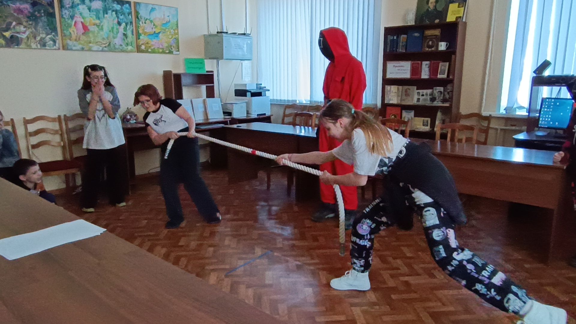 игра в кальмара, квест, библиотека, лобня,