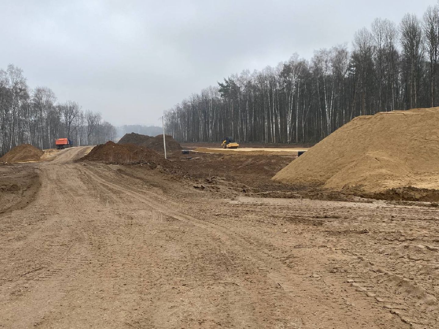 новая дорого в Путилково, Пиятницкое шоссе - Путилково, Мост через реку Журавка, Строительство новой дороги,