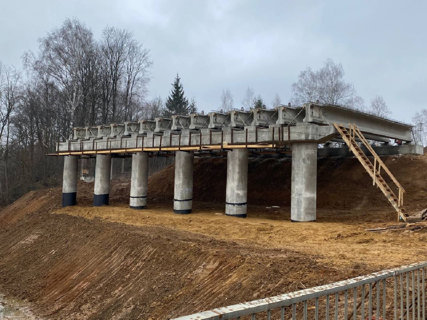 новая дорого в Путилково, Пиятницкое шоссе - Путилково, Мост через реку Журавка, Строительство новой дороги,