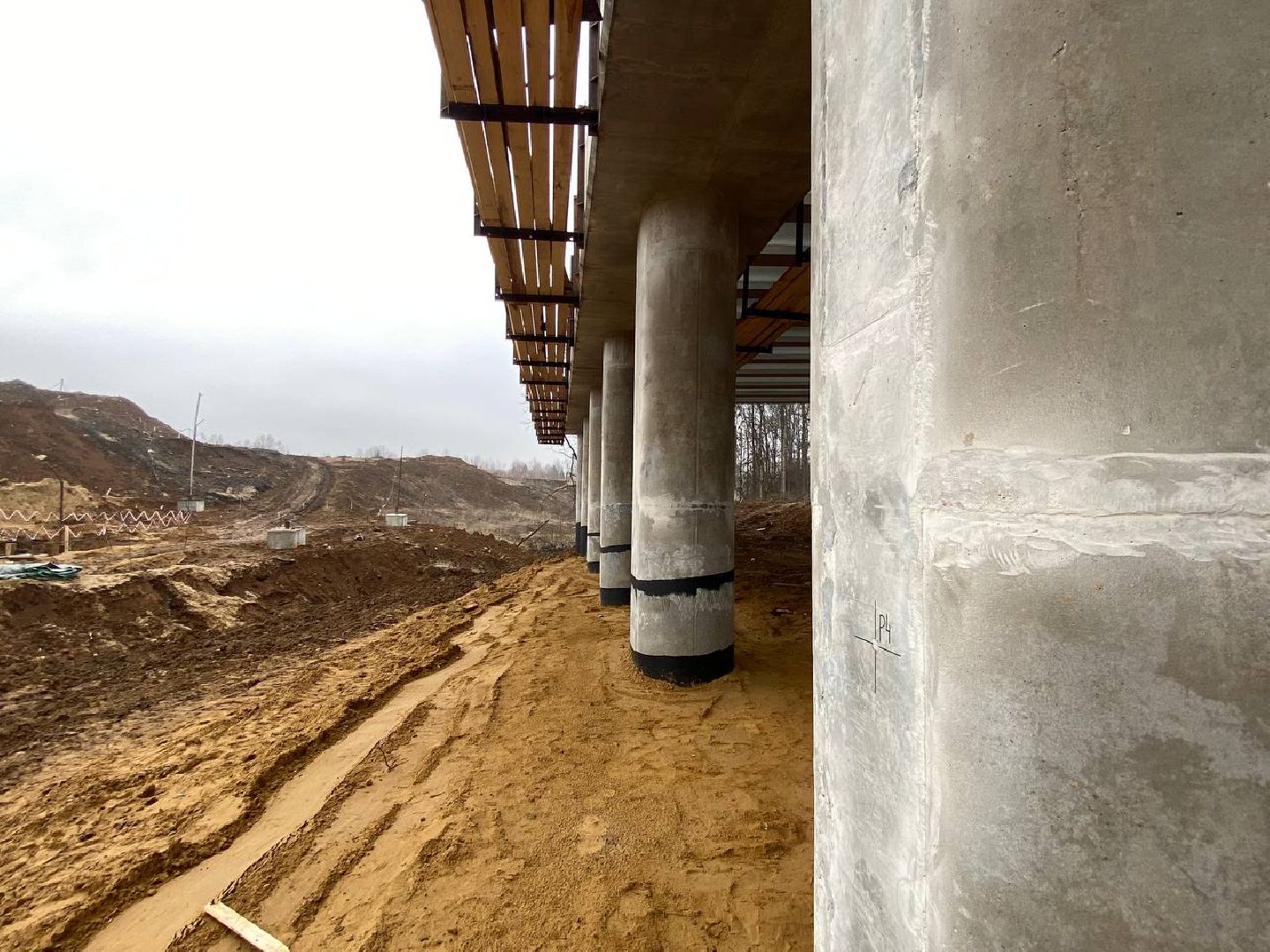 новая дорого в Путилково, Пиятницкое шоссе - Путилково, Мост через реку Журавка, Строительство новой дороги,