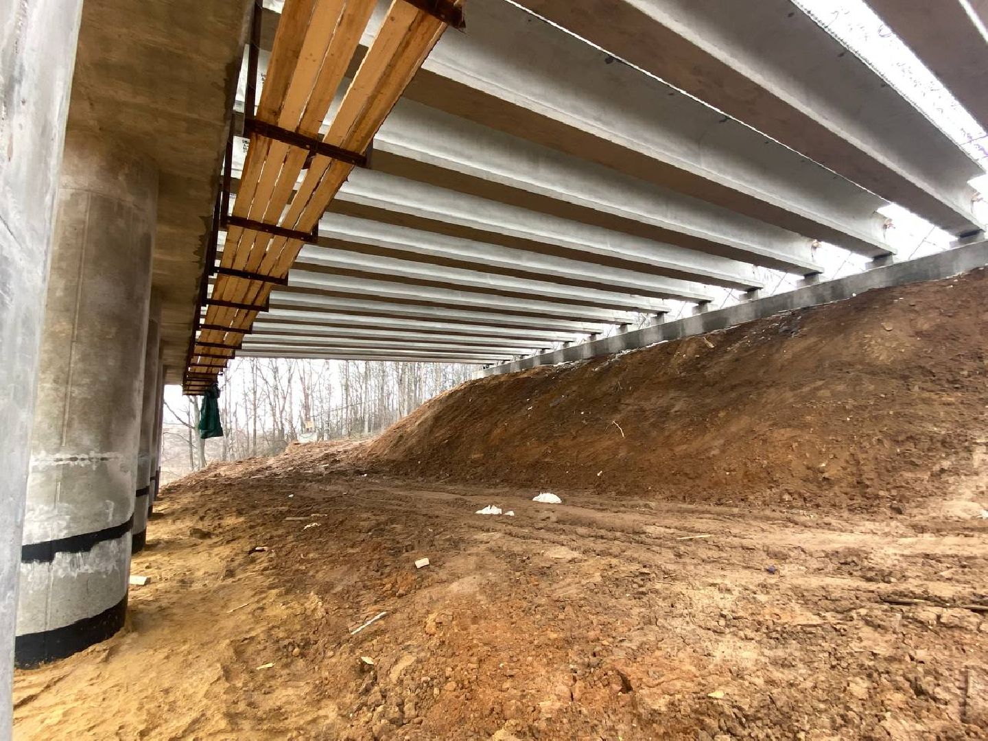 новая дорого в Путилково, Пиятницкое шоссе - Путилково, Мост через реку Журавка, Строительство новой дороги,