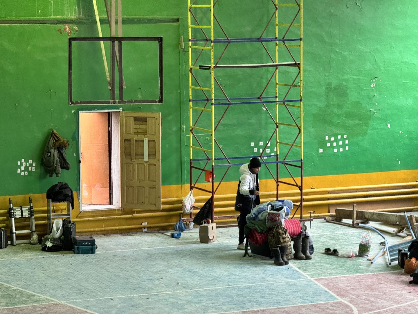 шаховская, ремонт, капитальный ремонт, спорткомплекс, ремонт спорткомплекса,