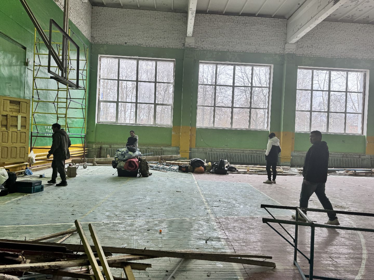 шаховская, ремонт, капитальный ремонт, спорткомплекс, ремонт спорткомплекса,