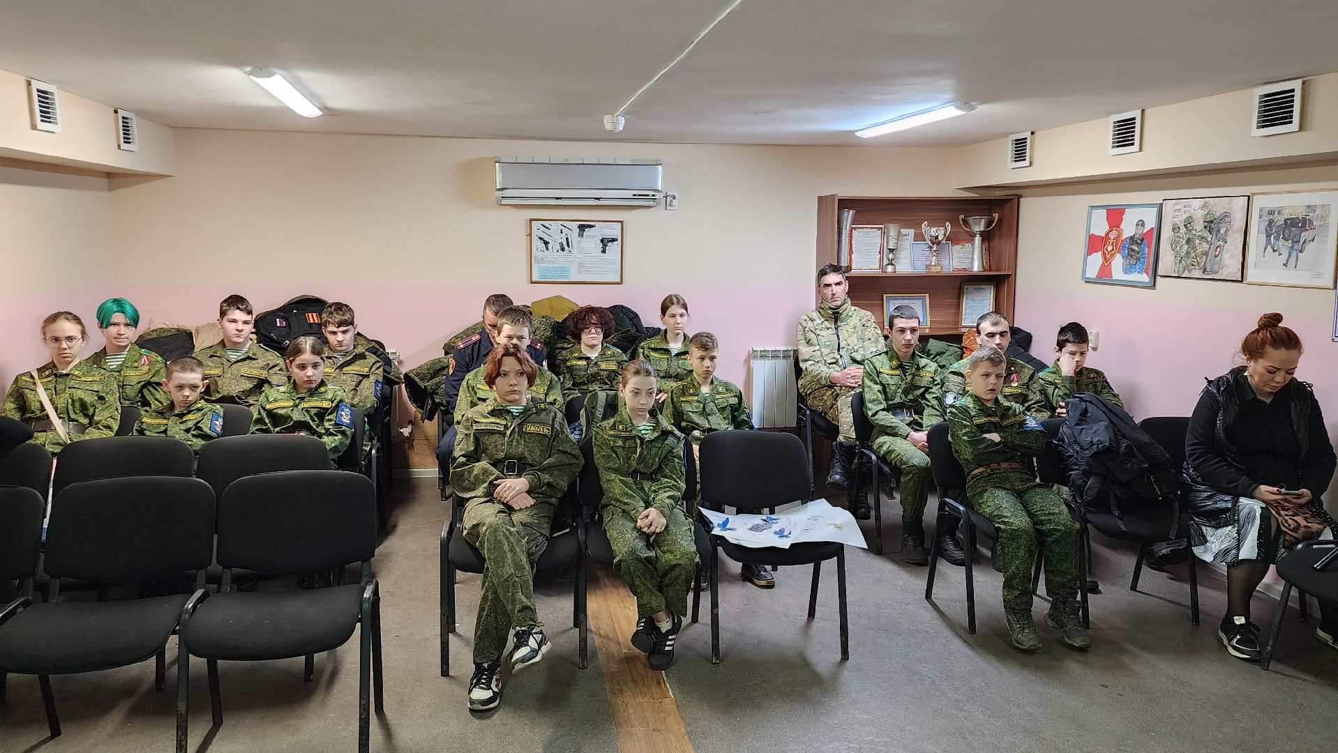 Встреча с Росгвардией, юнармейцы, росгвардия, щёлково,