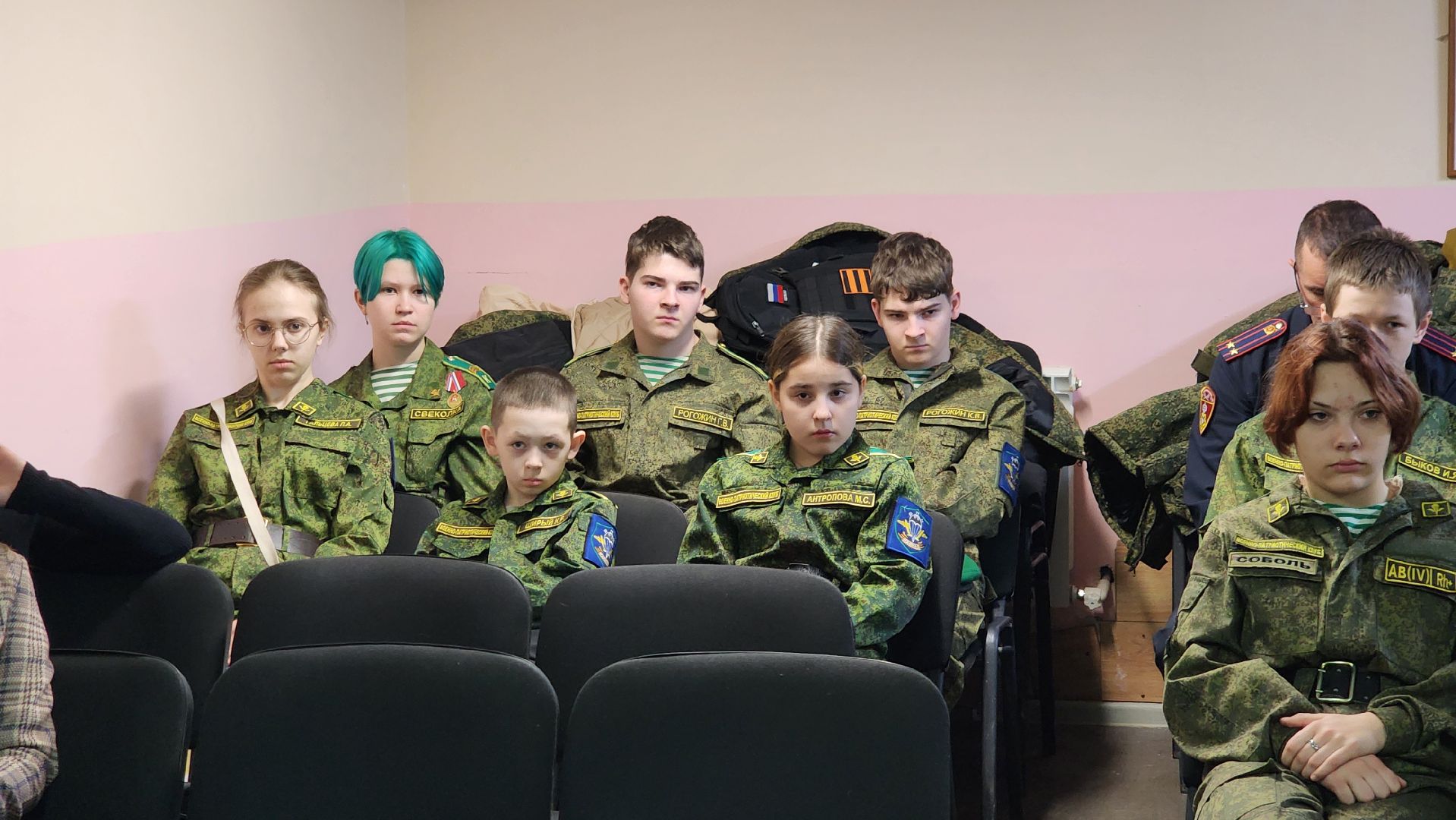 Встреча с Росгвардией, юнармейцы, росгвардия, щёлково,